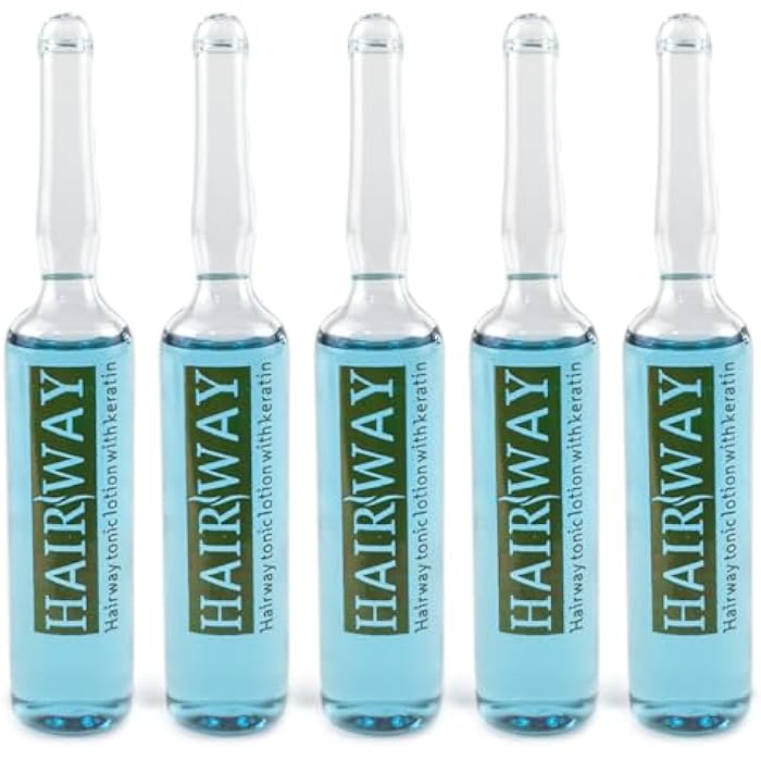 Hair Way - Tonic Lotion With Keratin, Set Of 5 Vitamin Ampoules, 10 ML Each Ampoule (Keratin, Tea Tree, Hair Strengthener, For Dry & Extremely Damaged Hair) - Image 4